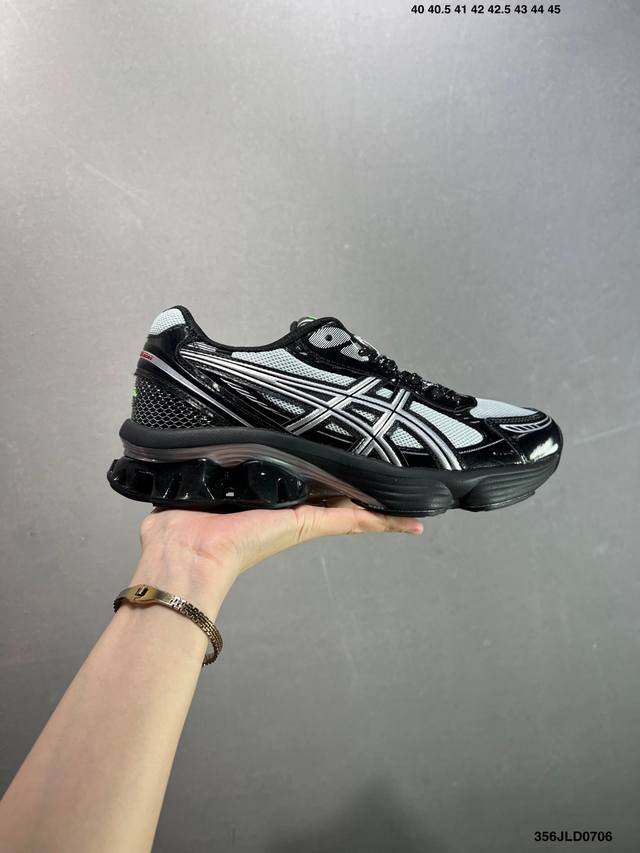公司级Asics Gel-Kinetic Fluent 亚瑟士 复古休闲运动鞋厚底增高老爹鞋 货号:1203A591-021 尺码:如图 编码：356Jld07