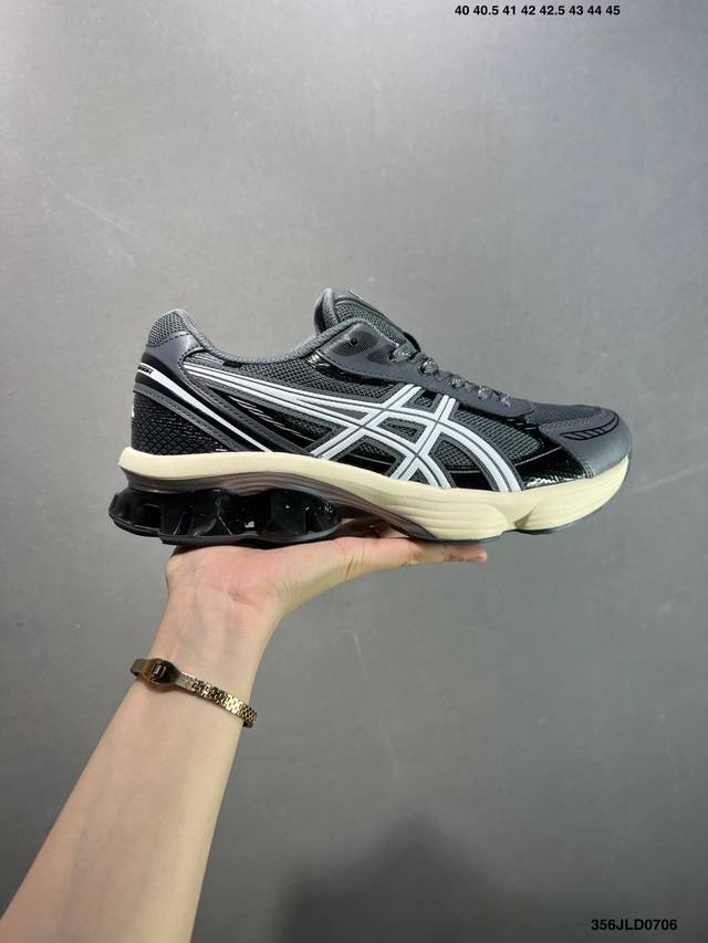 公司级Asics Gel-Kinetic Fluent 亚瑟士 复古休闲运动鞋厚底增高老爹鞋 货号:1203A591-021 尺码:如图 编码：356Jld07