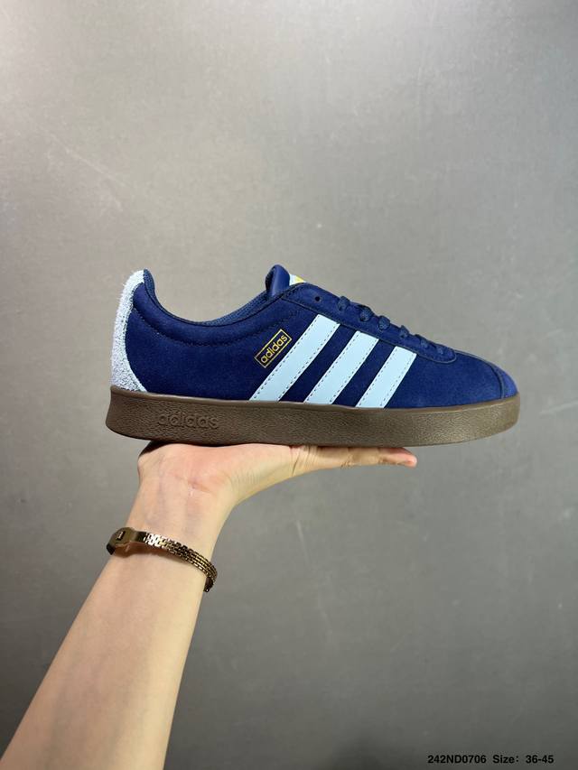 Adidas Neo Vl Court 2.0 百搭单品 绒面麂皮防滑耐磨轻便低帮板鞋 货号:Jr8308 Size:35.5～45半 Id：242Nd0706