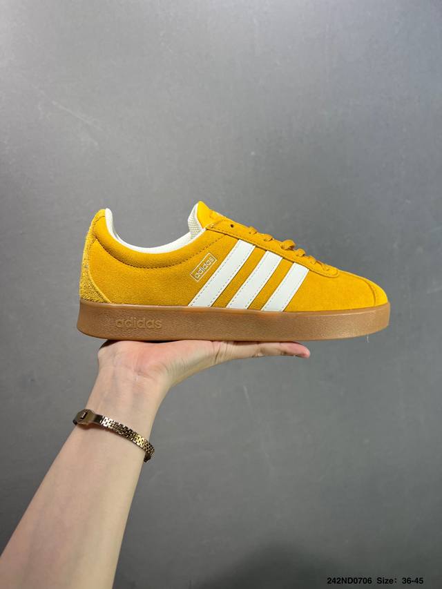 Adidas Neo Vl Court 2.0 百搭单品 绒面麂皮防滑耐磨轻便低帮板鞋 货号:Jr8308 Size:35.5～45半 Id：242Nd0706