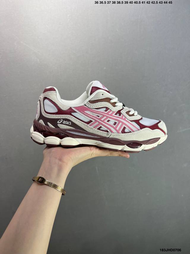公司级Asics 亚瑟士Gel-Nyc 透气网眼鞋面配合部分合成革材质 采用全新Ahar+橡胶材质 更加耐磨 货号: 1A789-020 尺码:36～45 Id