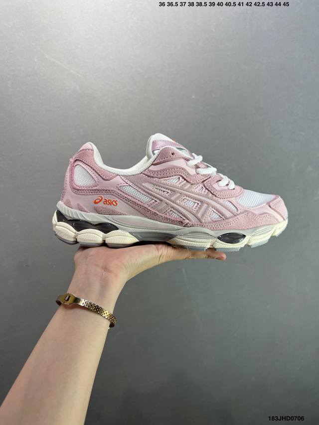 公司级Asics 亚瑟士Gel-Nyc 透气网眼鞋面配合部分合成革材质 采用全新Ahar+橡胶材质 更加耐磨 货号: 1A789-020 尺码:36～45 Id