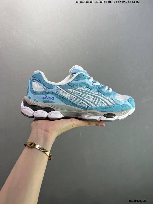 公司级Asics 亚瑟士Gel-Nyc 透气网眼鞋面配合部分合成革材质 采用全新Ahar+橡胶材质 更加耐磨 货号: 1A789-020 尺码:36～45 Id