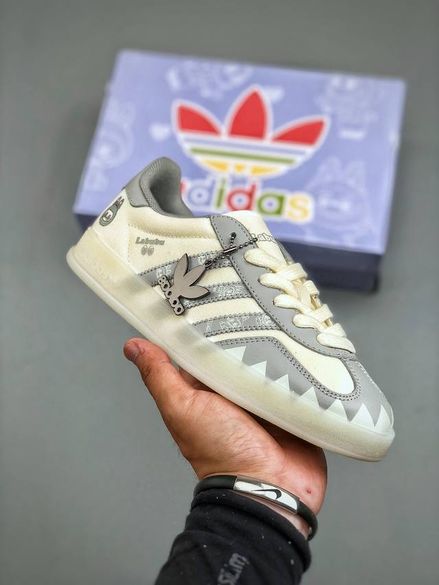 C版 Adidas Samba Og 德训鞋 高端定制桑巴系列 大厂纯原品质出货 超高清洁度 细节完美 舒适百搭 低帮休闲板鞋 男女同款货号：Dm1234-01