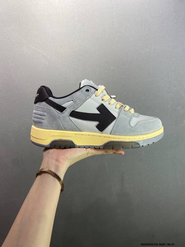 公司级Off-White 新款圆头系带低帮运动小白鞋跑步鞋多色拼色运动休闲鞋 尺码:36-45 Ld:023Hdd0705