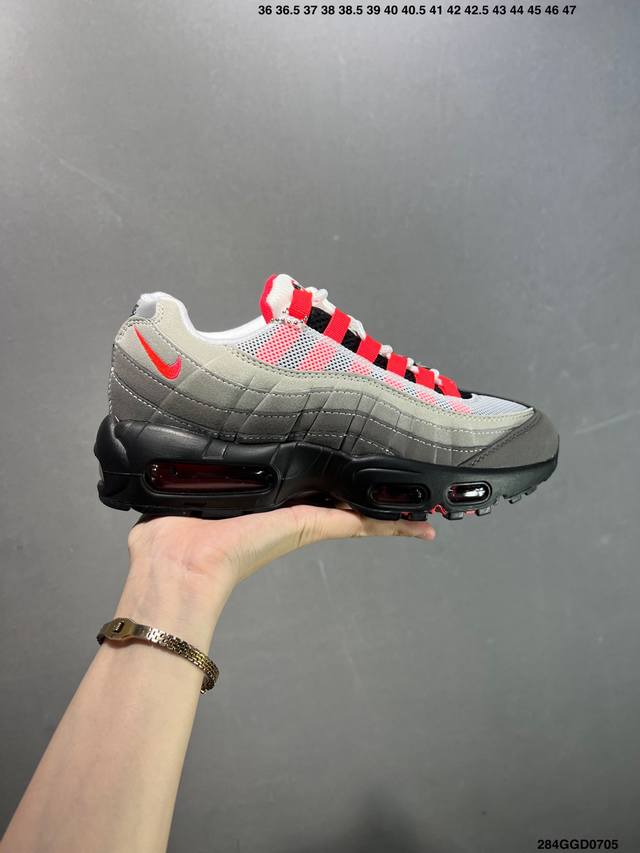 公司级新款Air Max 95 Sp运动鞋气垫增高跑步鞋百搭男女休闲鞋复古老爹鞋情侣鞋 此款 Air Max 95 X Stash Black And Harb