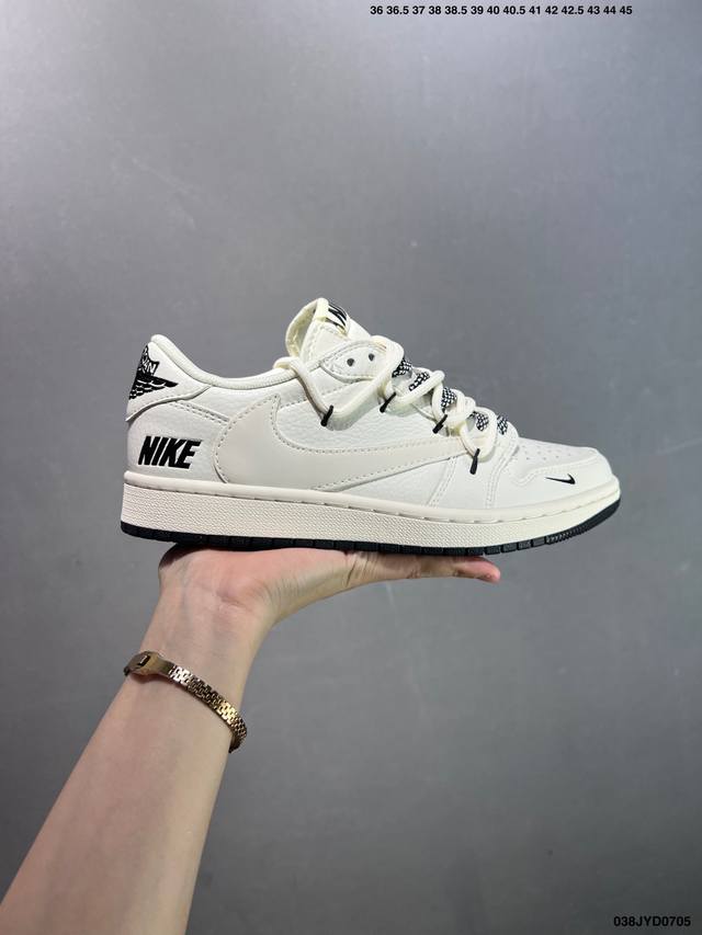 公司级Air Jordan Aj1 Low 低帮系列定制配色Wg8850-012 原厂内置气垫魔块 A模大底 头层小牛皮 鞋舌Aj原厂专用牛津布+Aj专用反口珍