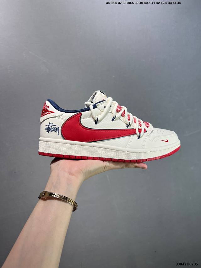 公司级Air Jordan Aj1 Low 低帮系列定制配色Wg8850-012 原厂内置气垫魔块 A模大底 头层小牛皮 鞋舌Aj原厂专用牛津布+Aj专用反口珍