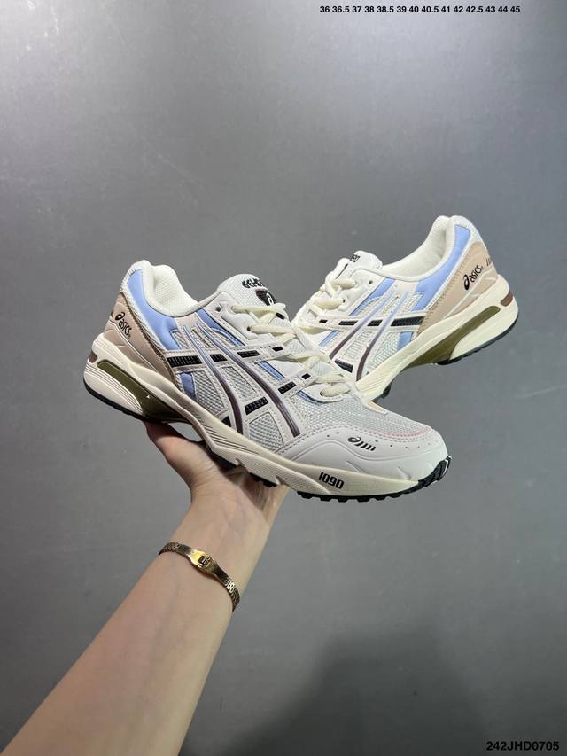Asics亚瑟士情侣休闲鞋Gel-1090男女老爹鞋运动鞋透气休闲鞋百搭舒适跑鞋复古时尚运动鞋，亚瑟士Asics Gel-1090是一款可休闲可运动的好鞋。它采