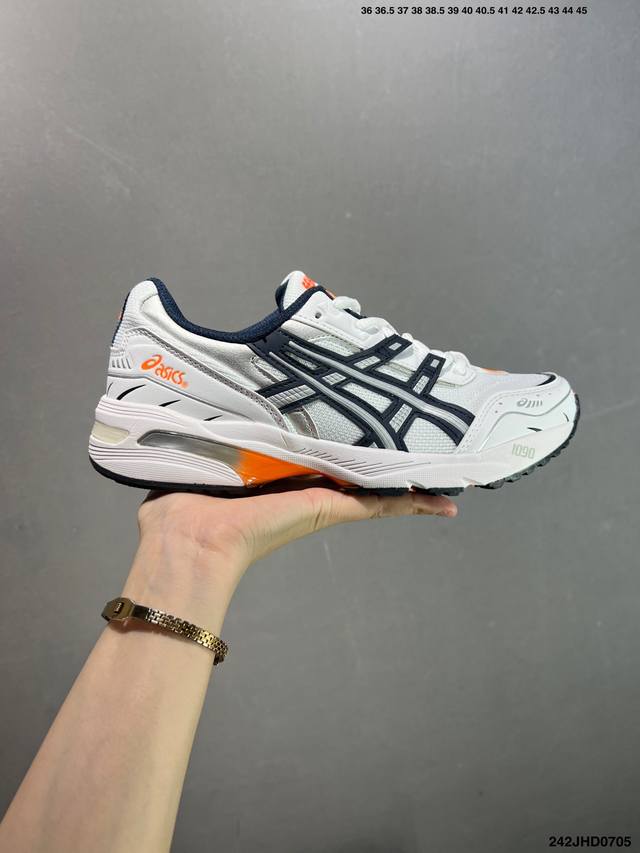Asics亚瑟士情侣休闲鞋Gel-1090男女老爹鞋运动鞋透气休闲鞋百搭舒适跑鞋复古时尚运动鞋，亚瑟士Asics Gel-1090是一款可休闲可运动的好鞋。它采