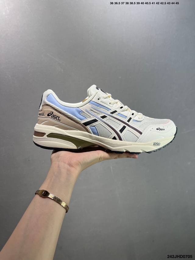 Asics亚瑟士情侣休闲鞋Gel-1090男女老爹鞋运动鞋透气休闲鞋百搭舒适跑鞋复古时尚运动鞋，亚瑟士Asics Gel-1090是一款可休闲可运动的好鞋。它采