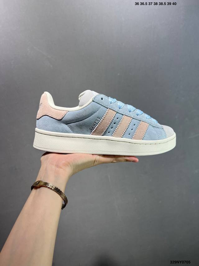 阿迪 Ad Originals Campus 00S 学院系列 面包风经典复古低帮百搭休闲运动板鞋 货号：Ig5990 尺码：36 36 37 38 38 39