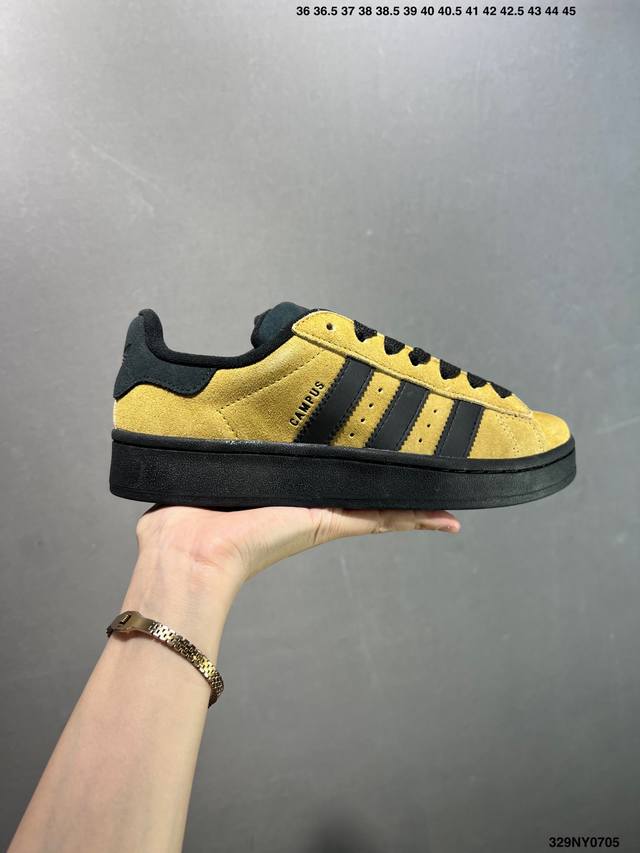 阿迪 Ad Originals Campus 00S 学院系列 面包风经典复古低帮百搭休闲运动板鞋 货号：Ig5990 尺码：36 36 37 38 38 39