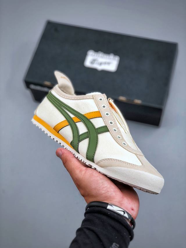 Onitsuka Tiger鬼塚虎 Mexico 66 Slip-On 一脚蹬低帮夏季透气运动休闲鞋货号:1183A360-211 尺码:36 37 37.5