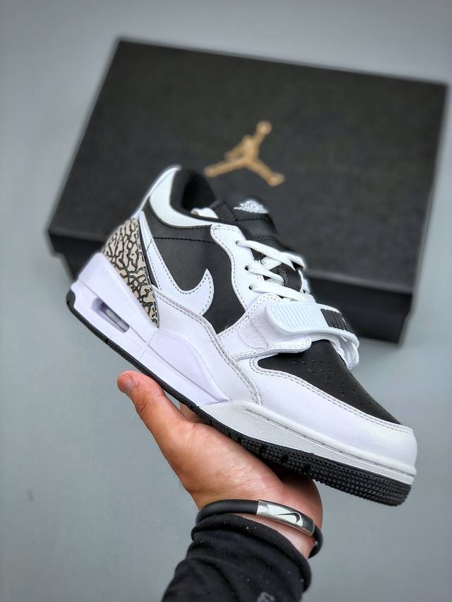 N版 店主主推版本 Nike Air Jordan Legacy 312 Low “黑白爆裂纹 ”乔丹最强三合一混合版 原厂私磨 原厂纸板 原厂盒装 完美走线