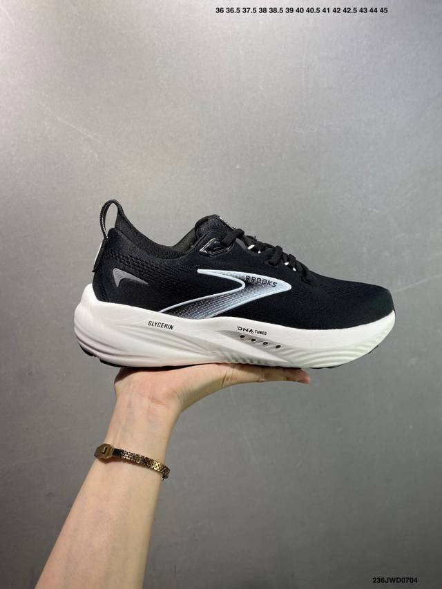 公司级Brooks 布鲁克斯 Glycerin 22蓝黄 甘油22代低帮缓震运动慢跑鞋 注入氮气之后的超凡缓震体验。穿过布鲁克斯的伙伴都知道，布鲁克斯的鞋面已经