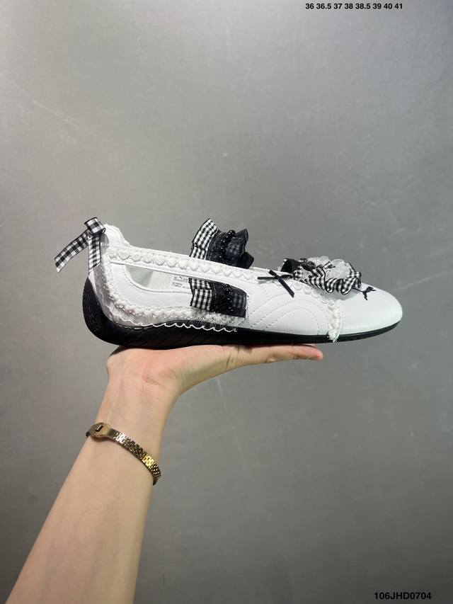 Puma 彪马 Speedcat Ballet Suede 一脚蹬芭蕾舞鞋休闲鞋403587-03 尺码：见图 编码：106Jhd0704