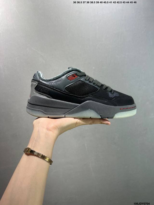 真标Who Decides War X Nike Jordan Flight Court Ate 搭防滑耐磨 低帮 耐克复古篮球鞋 货号:Hq2958-006