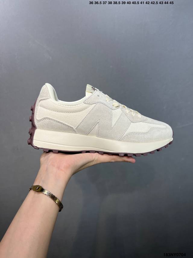 新百伦 New Balance Nb327系列 皮面复古休闲运动慢跑鞋 Ws327Ra全新 New Balance 327 系列，以更纯粹的复古风格设计打造的全