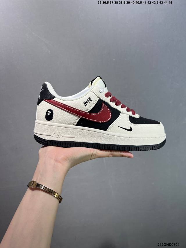 公司级Nike Air Force1 07 Low 定制空军 #原楦头原纸板 打造纯正空军版型 #专注外贸渠道 全掌内置蜂窝气垫 #原盒配件 原厂中底钢印、拉帮