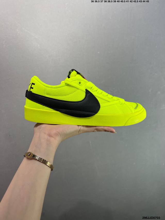Nike Blazer Mid‘77 Jumbo 经典百搭低帮开拓者休闲运动板鞋 真硫化铝楦制作 原厂布料拼接 独家裁片完美鞋型 台湾进口软感荔枝头层皮 原盒真