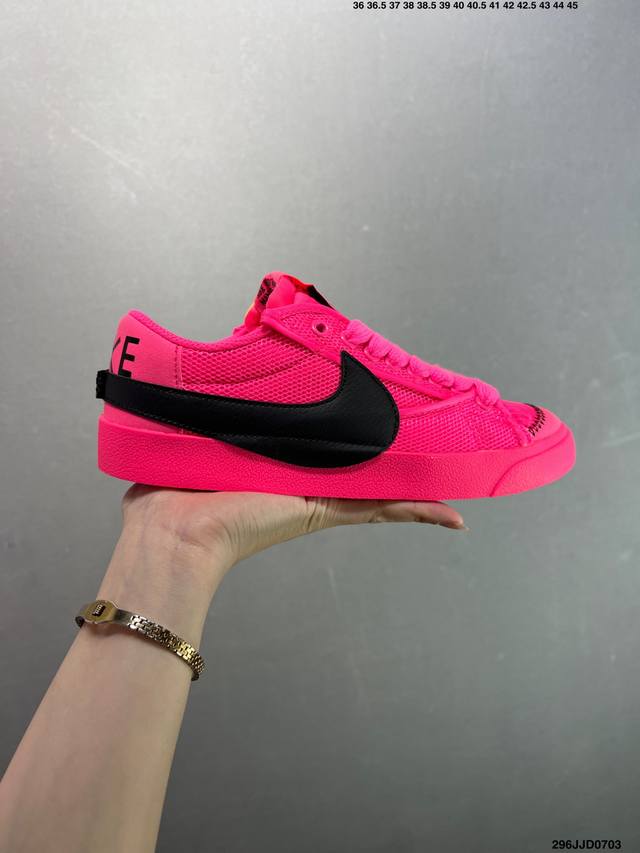 Nike Blazer Mid‘77 Jumbo 经典百搭低帮开拓者休闲运动板鞋 真硫化铝楦制作 原厂布料拼接 独家裁片完美鞋型 台湾进口软感荔枝头层皮 原盒真