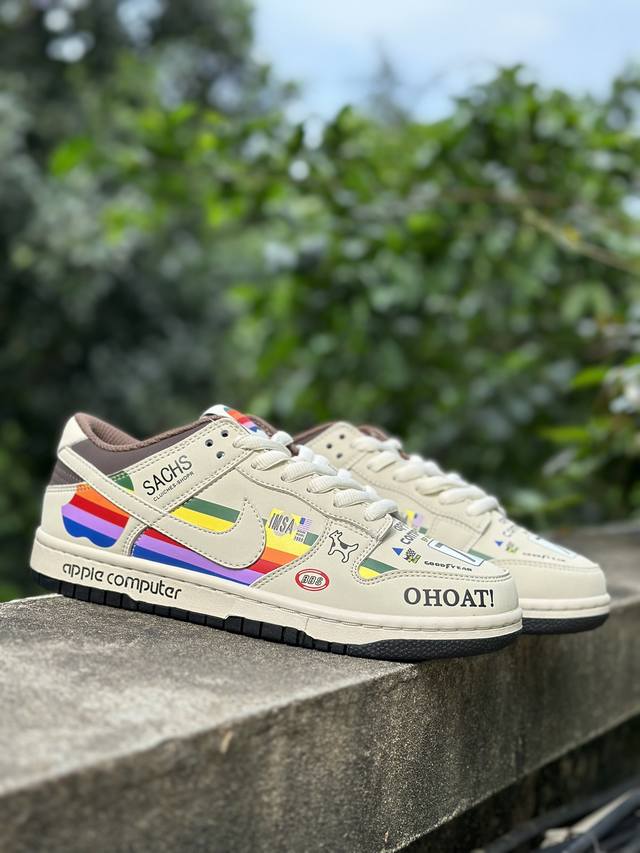福利特价 原价360 Nike Sb Dunk Low Apple 配色 低帮休闲运动滑板板鞋 大厂纯原品质出货 纯正版型 定制鞋盒 皮料切割干净无任何毛边 细