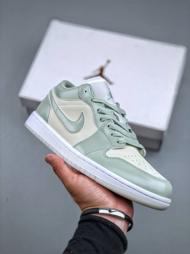 Air Jordan 1 Low Aj1 乔1琥珀绿 低帮文化休闲板鞋 Hf4078- 尺码：36-46 半