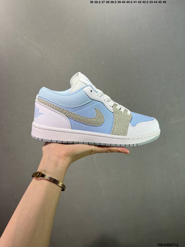 Nike Air Jordan 1 Low Aj1乔1低帮休闲板鞋 同步官方配色 头层皮打造 正确满胶鞋垫 四线拉帮 原厂织唛标 鞋舌高弹海绵填充 官方货号:I