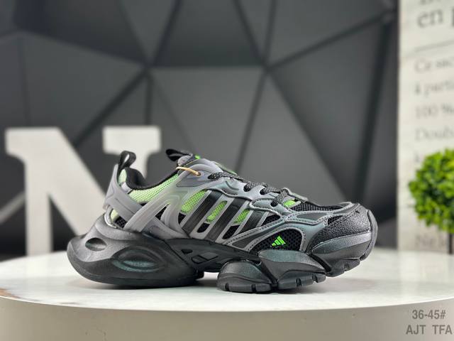 公司级带半码 阿迪达斯 Ad Xlg Runner Deluxe 跑步者豪华版系列低帮厚底**老爹风复古缓震休闲运动慢跑鞋 自从阿迪达斯和巴黎世家合作后，没少出