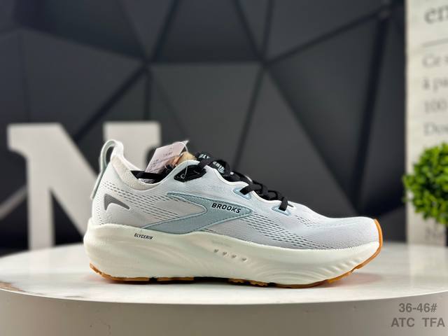布鲁克斯 Brooks Glycerin 22 布鲁克斯 男子缓震马拉松慢跑鞋 #广东超临界大底 原楦原纸板 客供原厂材料开发 极致一眼正品既视感 细节如图所示
