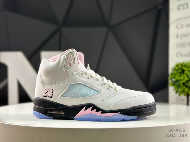 Jordan Air Jordan 5 “Medium Soft Pink”复刻白粉黑 纯原大厂出品 Air Jordan Aj5 Retro 原楦原纸板 原厂
