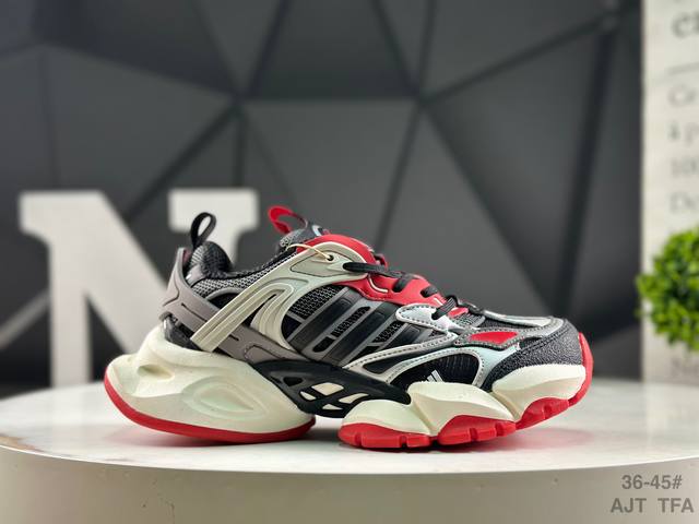 阿迪达斯 Ad Xlg Runner Deluxe Cny 轻机甲赛博复古休闲运动老爹鞋 公司级原楦纸板数据开发 铸造原味鞋型。耐磨防撕裂面料和Rpu后跟结构，
