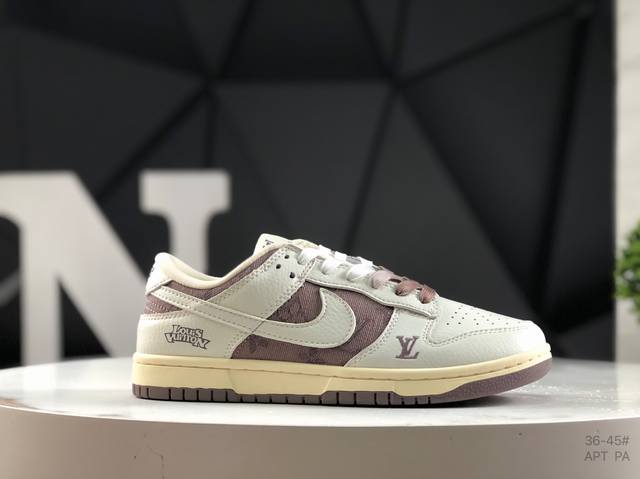 耐克 Nike Sb Dunk Low X Louis Vuitton 纯原大厂出品 极力推荐原装头层材料 独家版型蒸餾加工帶來的是更好的视觉和脚感体验大厂纯原