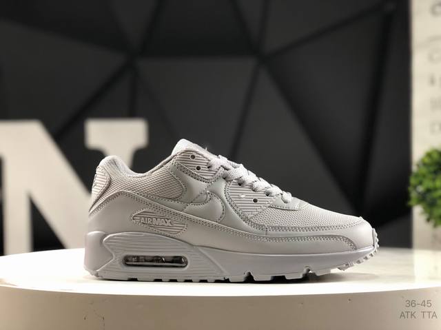 真标带半码 耐克 Nk Air Max 90 Correlate 关联系列低帮气垫百搭休闲运动慢跑鞋 选用网眼鞋面 脚感舒适透气 鞋舌、鞋侧及后跟处饰有品牌标识