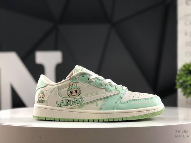 耐克 Aj1倒勾Travis Scott X Air Jordan 1 ” Reverse Mocha “ Aj1乔1 Ts 闪电 联名倒钩 低帮文化篮球鞋 完