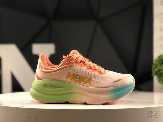 Hoka One One Bondi 9 舒适防滑耐磨低帮休闲跑步鞋 货号：1162012 Fstp尺码：如图所示 Ajf Tla