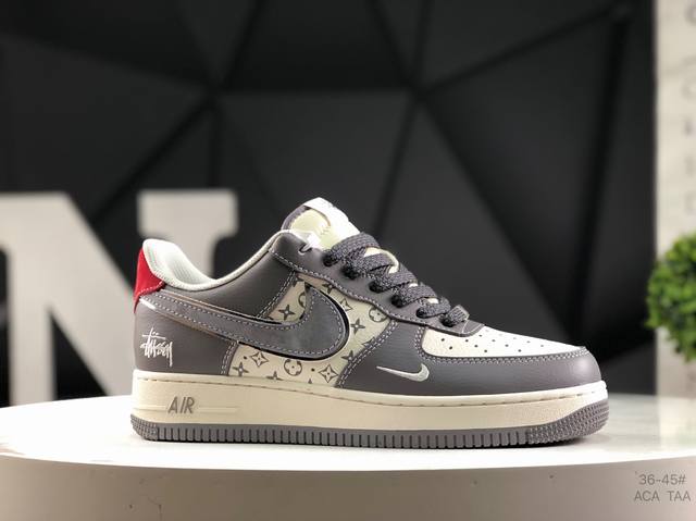 福利特价耐克 Nk Air Force 7 Low 联名 空军一号低 帮休闲板鞋 货号：Xz6188 338#原楦头原纸板 原装鞋盒 定制五金配件 内置全掌气垫