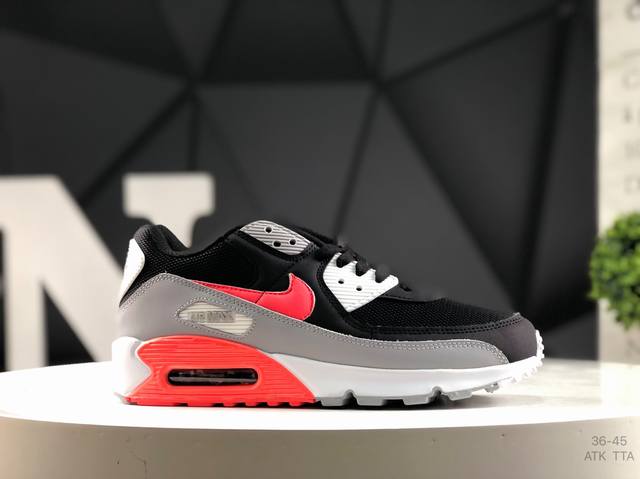 Nike 耐克 运动鞋男女鞋 Air Max 90 健身运动跑鞋休闲鞋 复古风十足！Air Max 90 作为 Nike 旗下最经典的鞋型之一，凭借着百搭的造型
