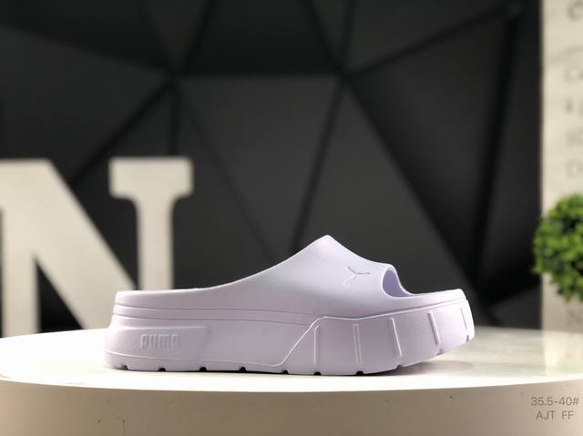 Puma 彪马 Mayze Stack Injex Wns厚底增高运动拖鞋尺码：如图所示 Ajt Ff