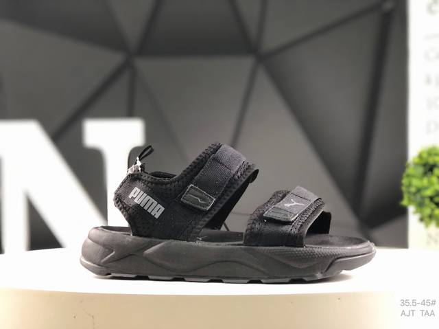 Puma 彪马 #采用尼龙织带条魔术贴调节设计#发泡轻量缓震Eva中底及耐磨防滑橡胶外底女神宣美同款，夏日新品Puma 彪马 Rs-Sandal Lri 百搭潮