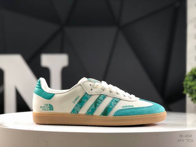 阿迪达斯 三叶草Rich X Adidas Originals Samba Handball Spezial 桑巴舞系列绅士德训足球风百搭低帮休闲运动板鞋 绿色