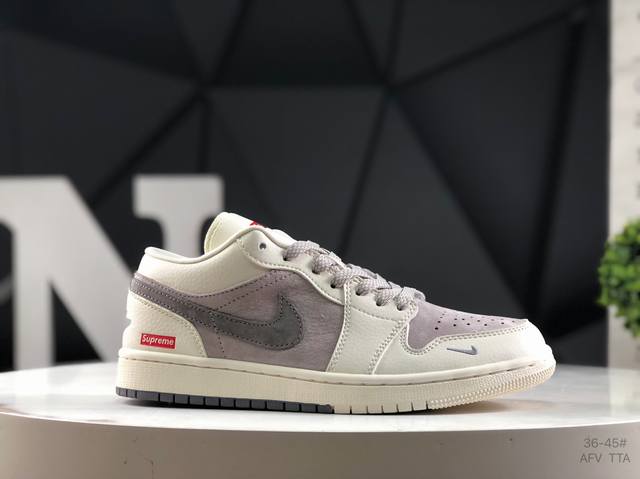 福利特价耐克 Air Jordan 1 Low 此款主张打破传统的工业化流水线设计限制，以Made By Ideas的超级创意为理念，集结众多潮流设计师，结合时