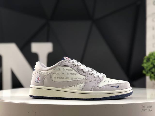 耐克 Travis Scott X Fragment Design X Air Jordan 1 Low Og Sp Aj1 乔1 低帮文化休闲板鞋#多方联名合