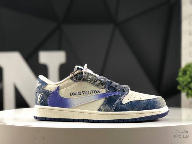耐克 Aj1倒勾Travis Scott X Air Jordan 1 ” Reverse Mocha “ Aj1乔1 Ts 闪电 联名倒钩 低帮文化篮球鞋 完