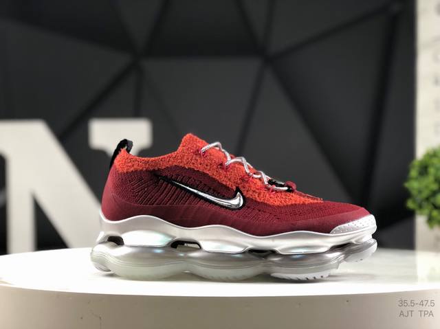 公司级带半码 耐克 Yh Nk Air Max Scorpion Flyknit 天蝎座系列 款超级大气垫前卫增高运动慢跑鞋 货号：Dj4701-600 破空来