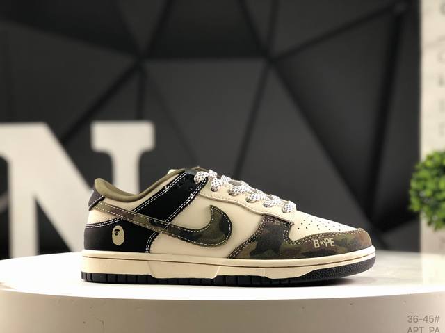 耐克 Nike Dunk Low此款主张打破传统的工业化流水线设计限制，以Made By Ideas的超级创意为理念，集结众多潮流设计师，结合时下最Ing潮流风