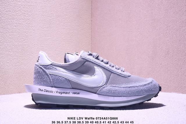 公司级Sacai × Nike Ldv Waffle 重磅联名日式解构美学Sacai联名 × Nike Ldv Waffle重叠设计前卫华夫变形休闲慢跑鞋 Sa