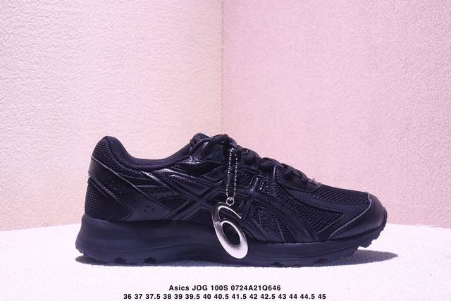 Asics Jog S 亚瑟士 复古单品网面休闲透气跑步鞋 鞋款采用亚瑟士Amplifoam科技 为运动中带来回弾性和轻量性感受 工程网眼鞋面提供运动中所需的透