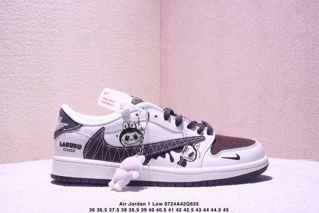 海外爆款限量发售！Travis Scott X Fragment Design X Jordan Air Jordan 1 Low Og Sp “米粽拉布布”